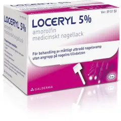Loceryl nagellack 5% test